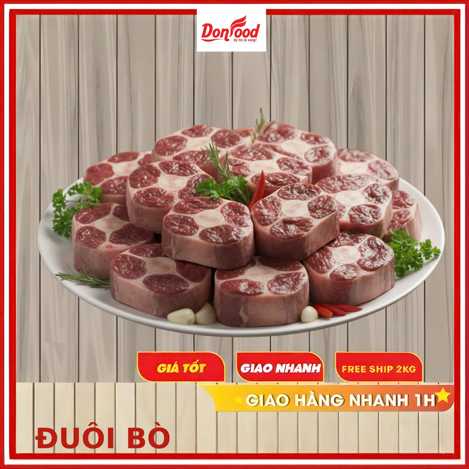 Đuôi bò cắt khúc