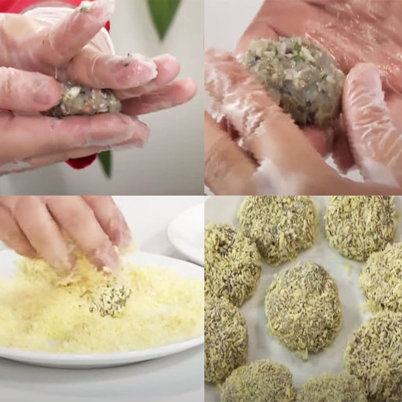 Bước 5 Nhúng bột Chả tôm ốc hương