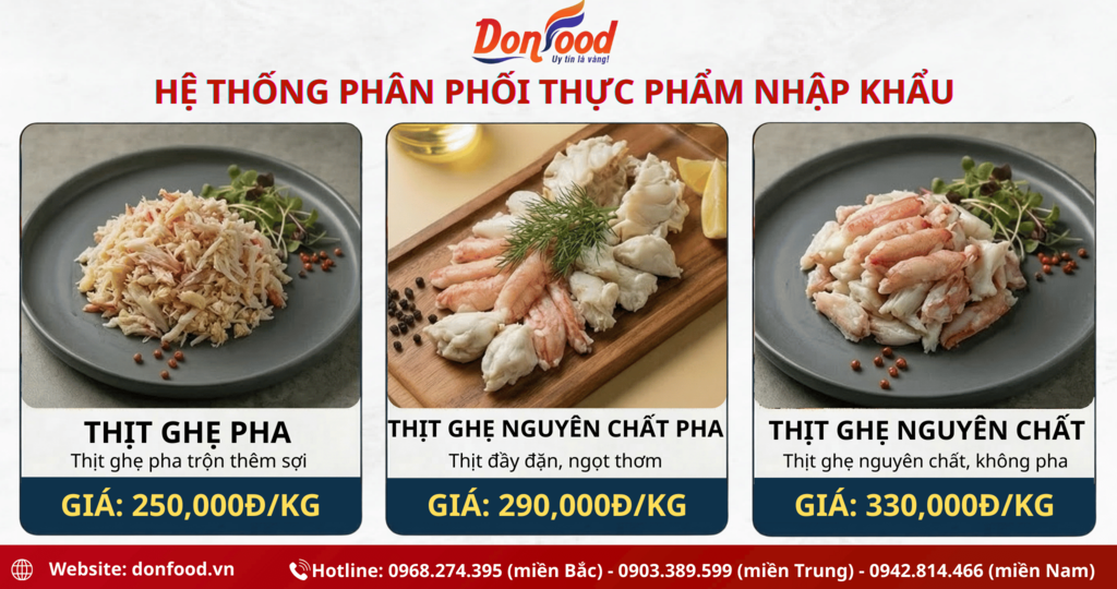 Thịt ghẹ nguyên chất