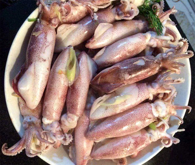 Mực trứng hấp ngon