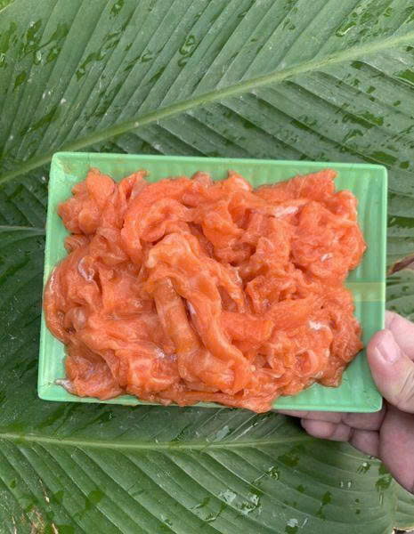 Vụn cá hồi lát mỏng nhập khẩu Nauy Chile tại DonFood