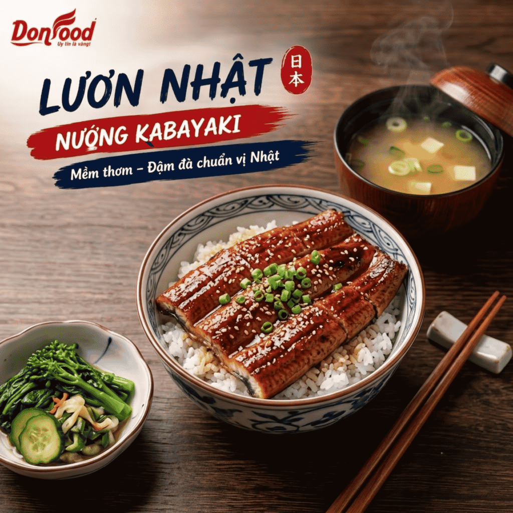 Lươn Nhật DONFOOD dùng làm cơm Kabayaki