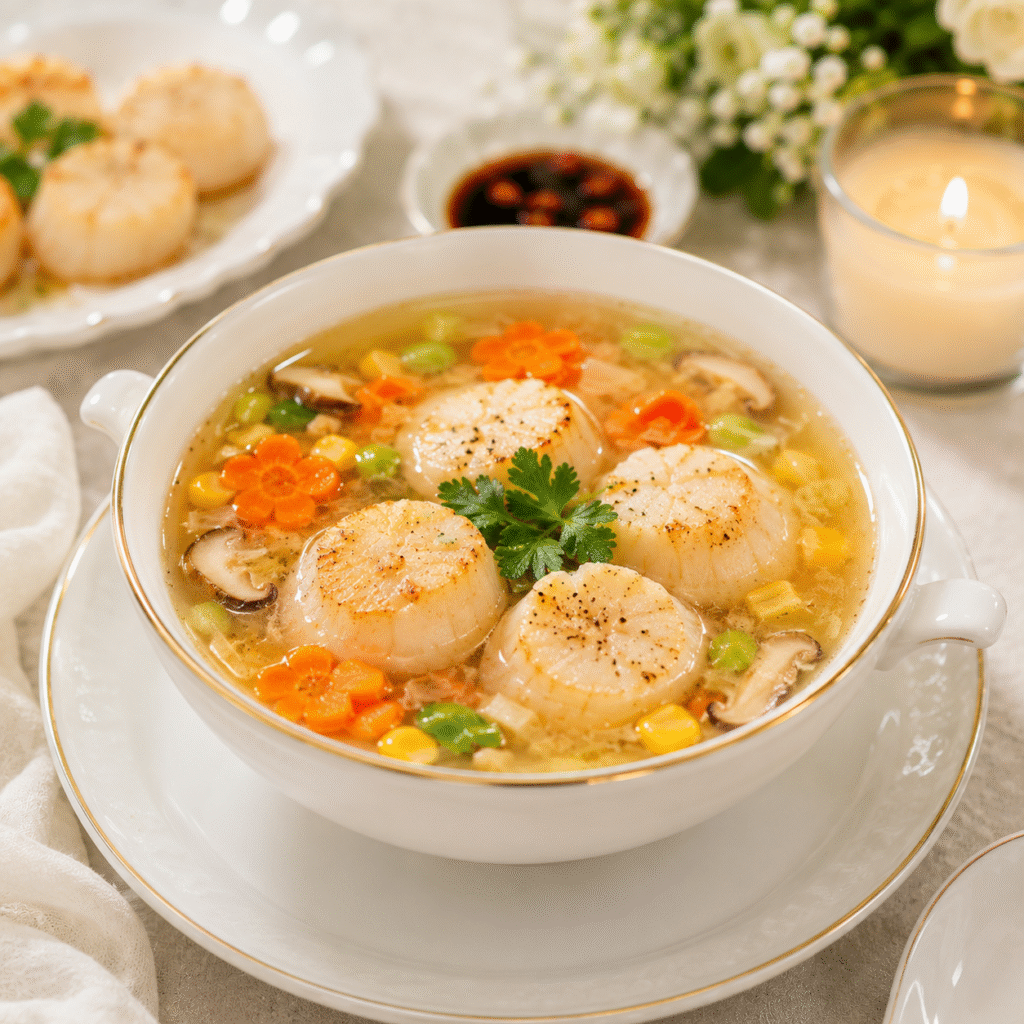 súp cồi sò điệp nhật